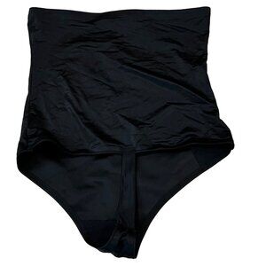 Wacoal High Waist Thong Large L Black Beige 804161 Body Wrap Pin Thin High